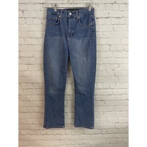 veronica beard carly kick flare High Rise Jean 28X25 6 Bright Blue Medium Denim